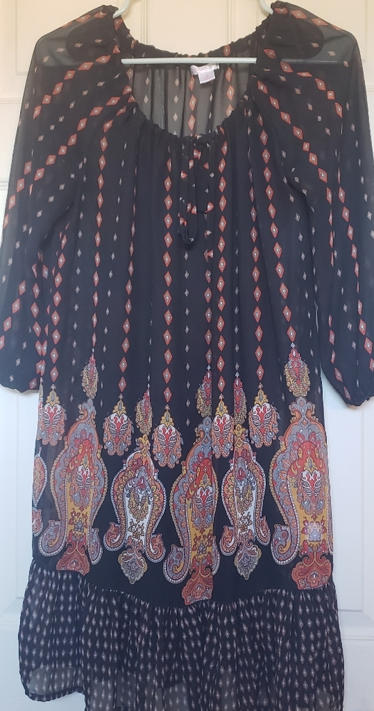 Xhilaration Boho Black Dress | M